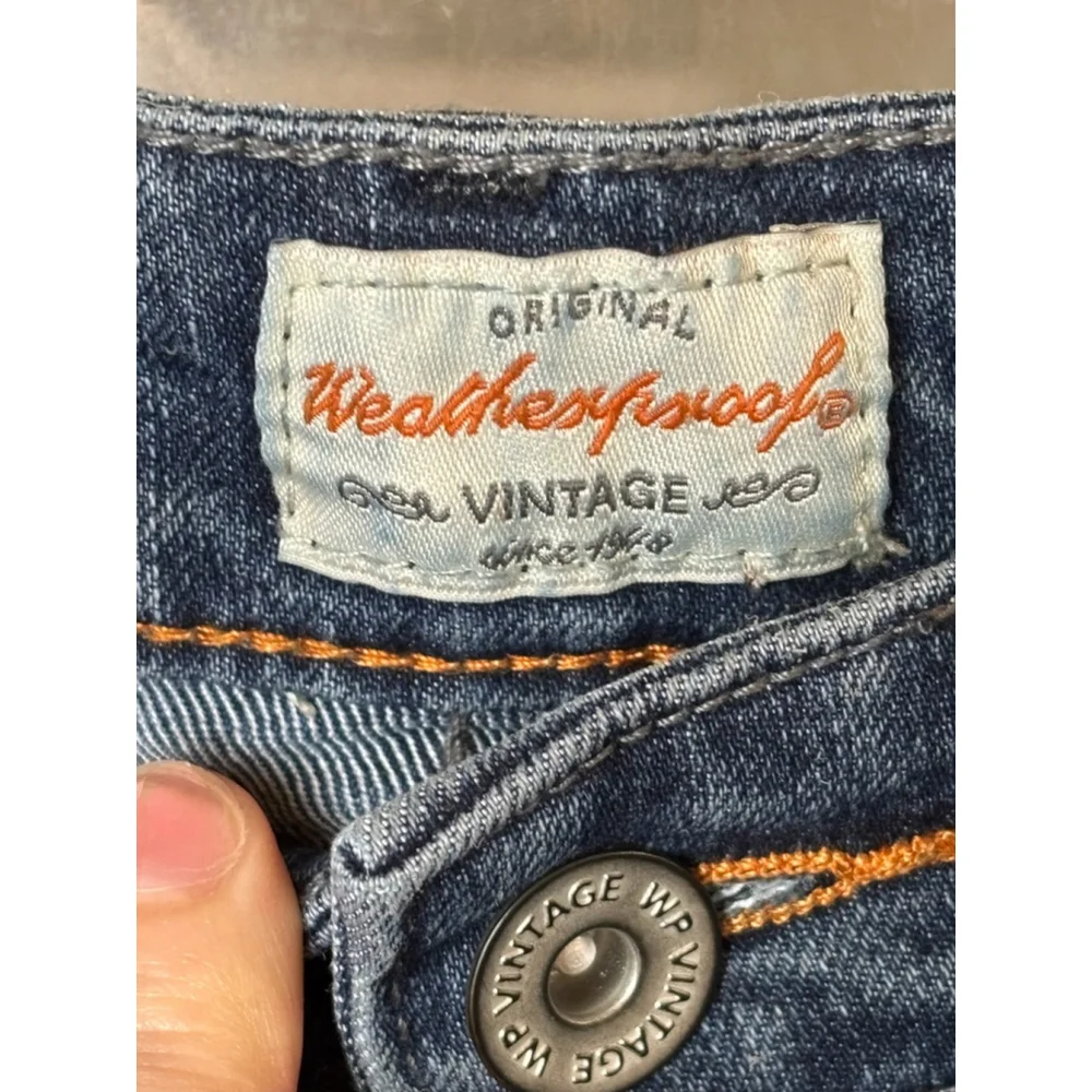 Weatherproof Vintage Men’s 32x29 Blue Slim Fit Stretch Denim Jeans Rugged Casual